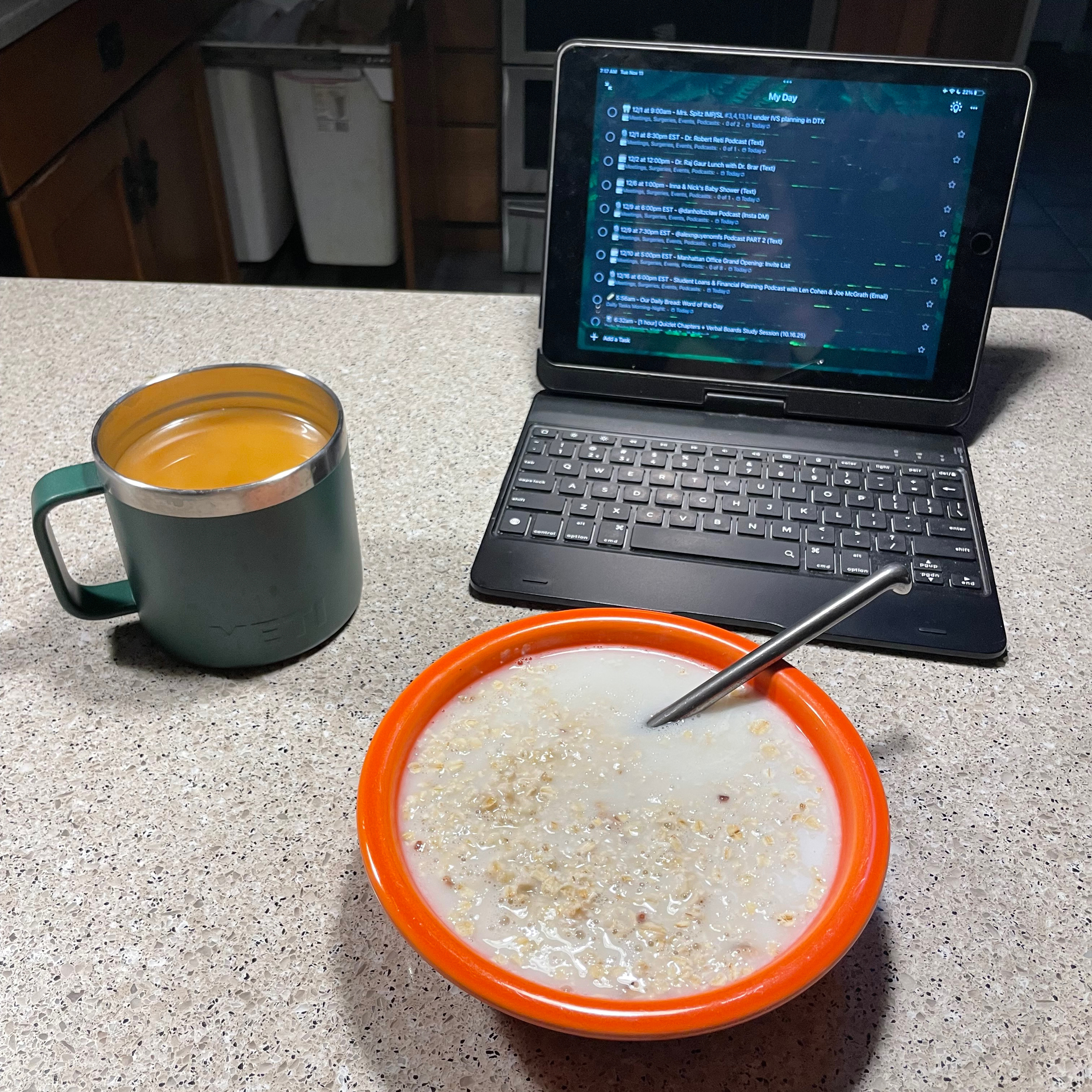 *Tuesday, Day #16, Week 3 - Boards Studying & Morning Thoughts*