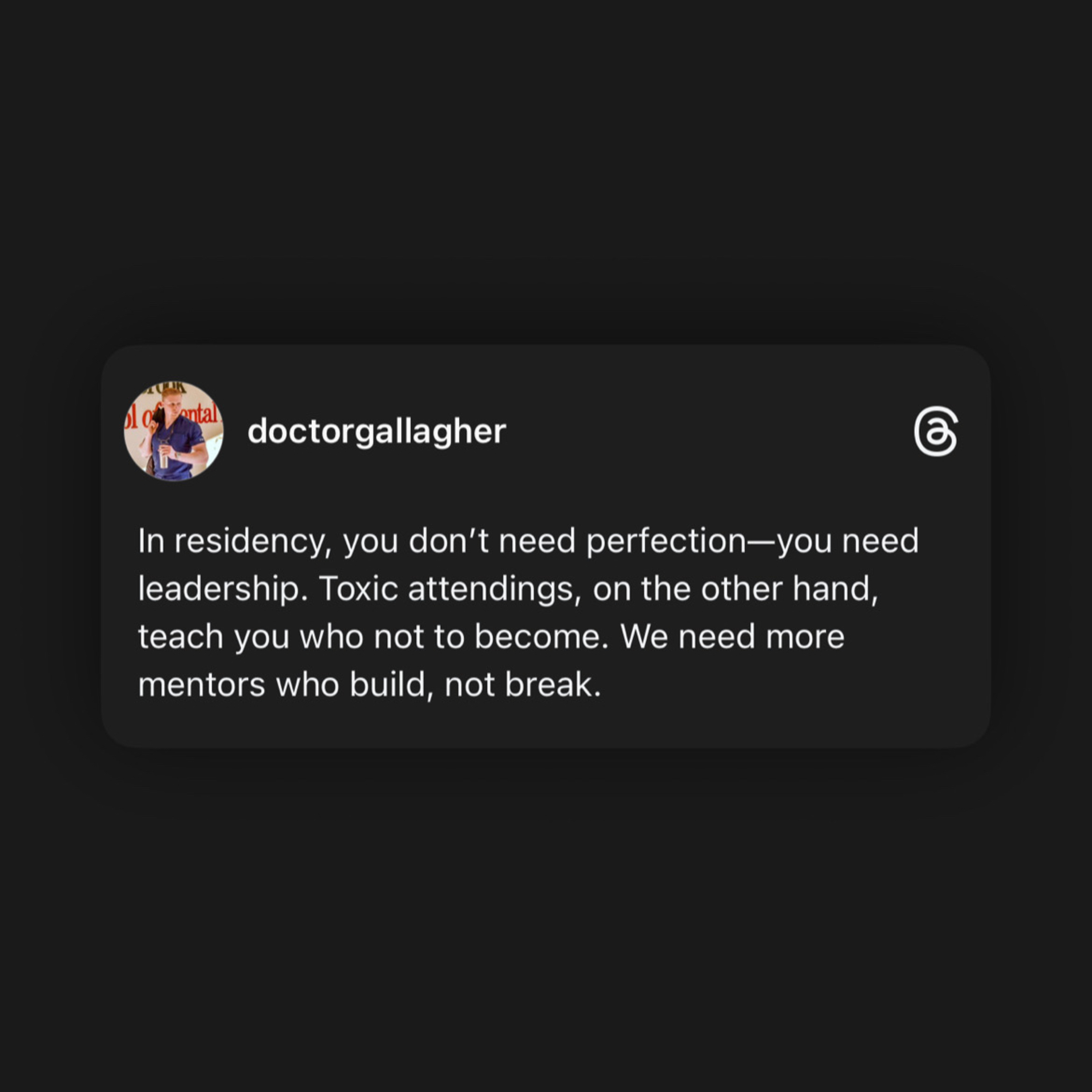 Toxic Attendings vs. Leadership & Mentorship