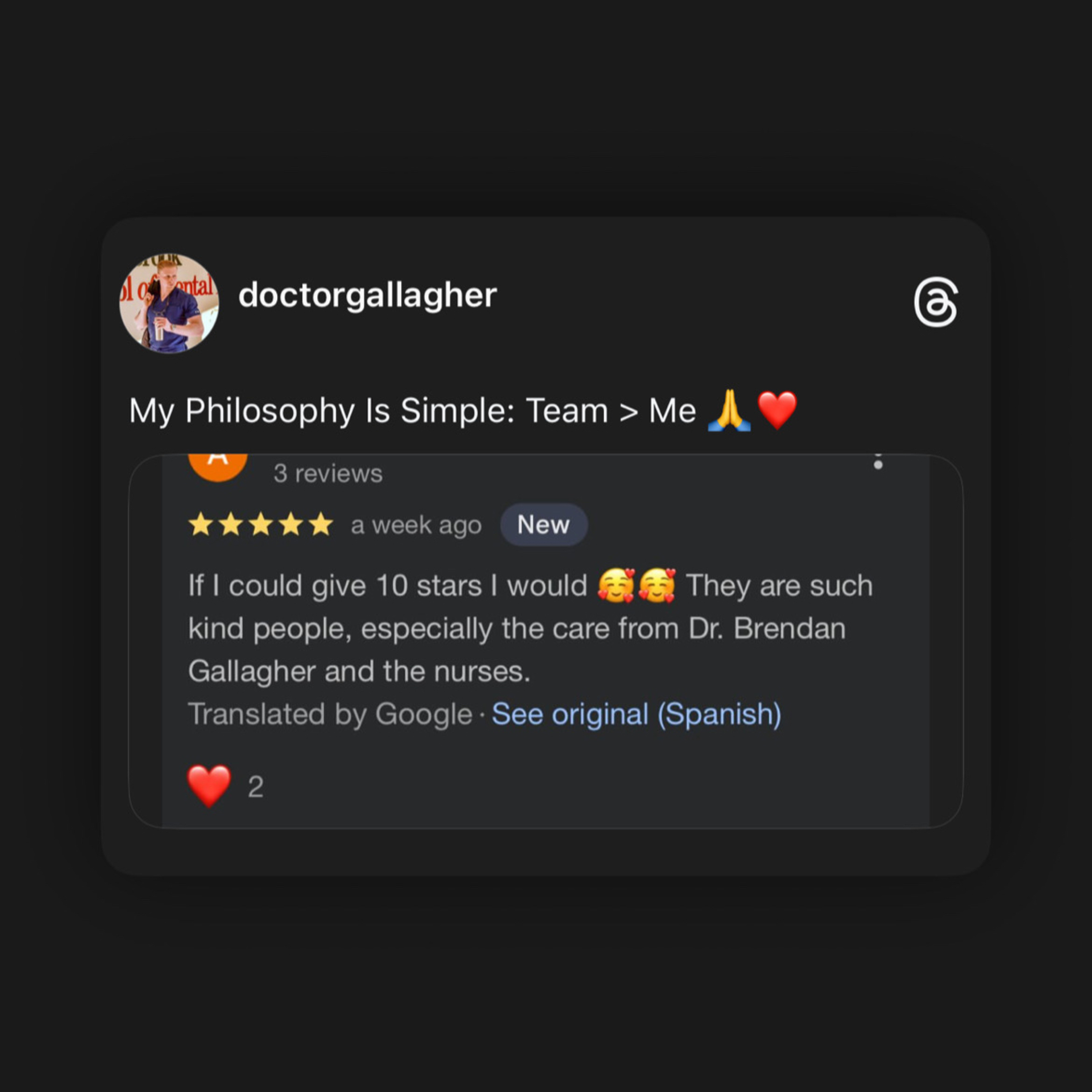 My Philosophy Is Simple: Team > Me 🙏❤️