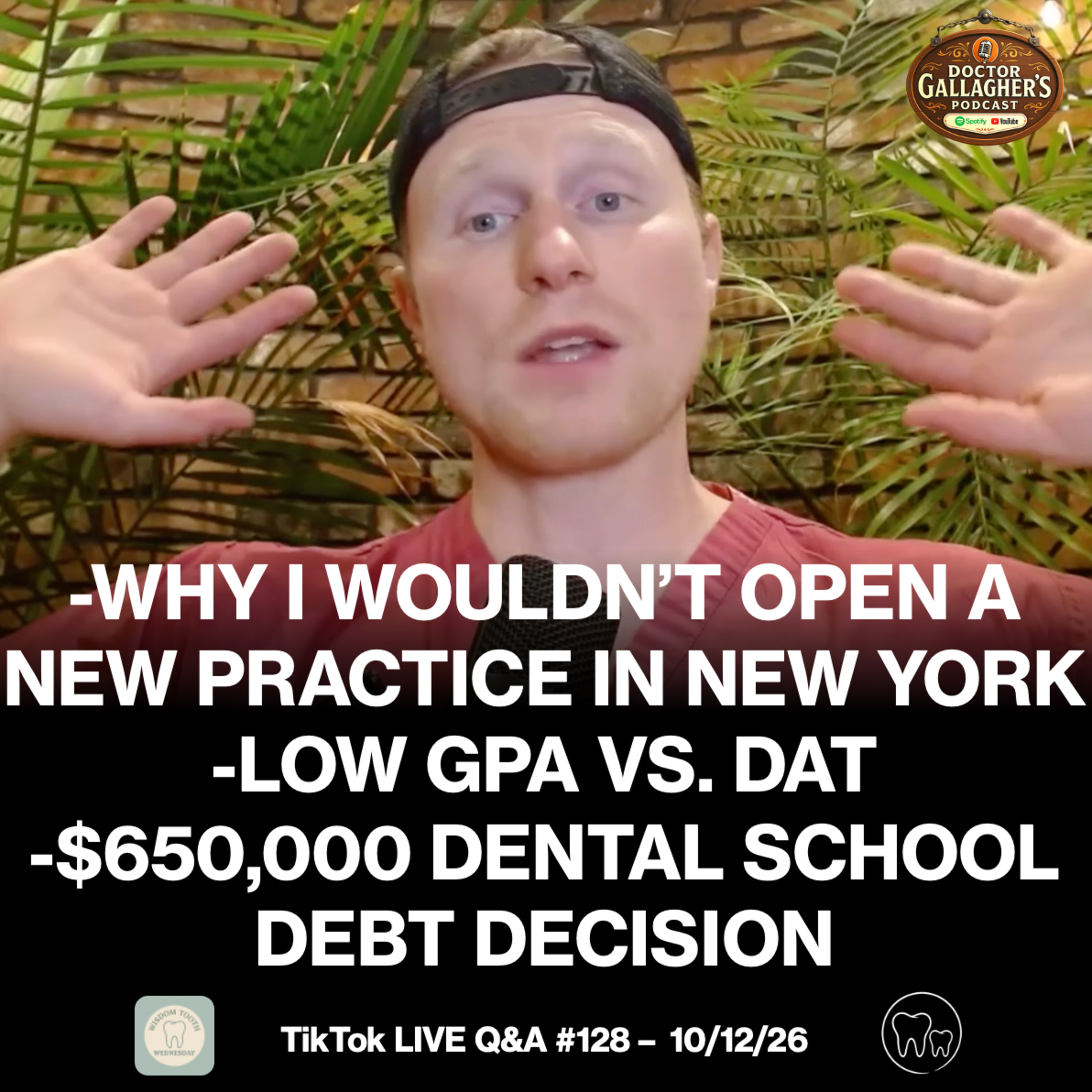 Why I Wouldn't Open a New Practice in New York, Biological Dentistry Red Flags, Low GPA vs DAT, 4-Year vs 6-Year Oral Surgery Residency, $650K Dental School Debt