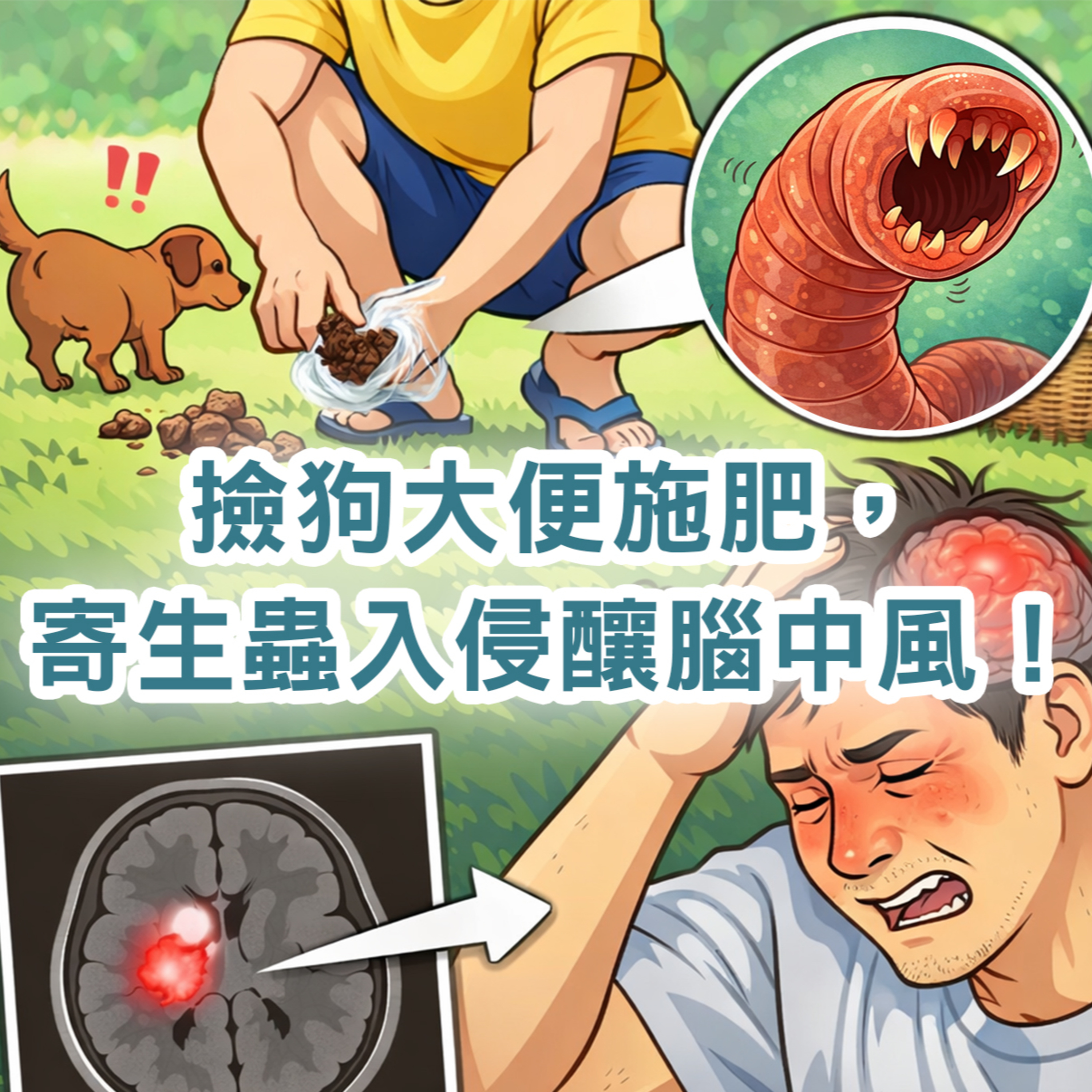 【S2 EP.114】撿狗大便當肥料，男子遭寄生蟲入侵引發腦中風！