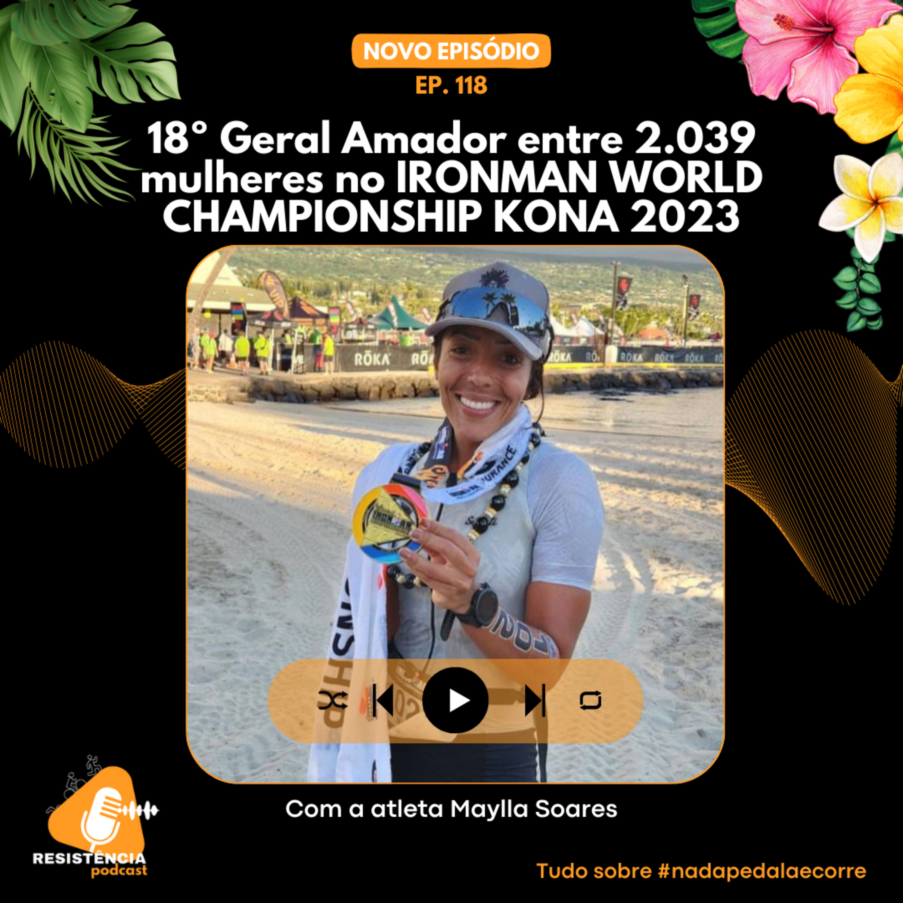 S03E118 - MAYLLA SOARES, 18º GERAL AMADOR ENTRE 2.039 MULHERES NO IRONMAN WORLD CHAMPIONSHIP KONA 2023 episode artwork