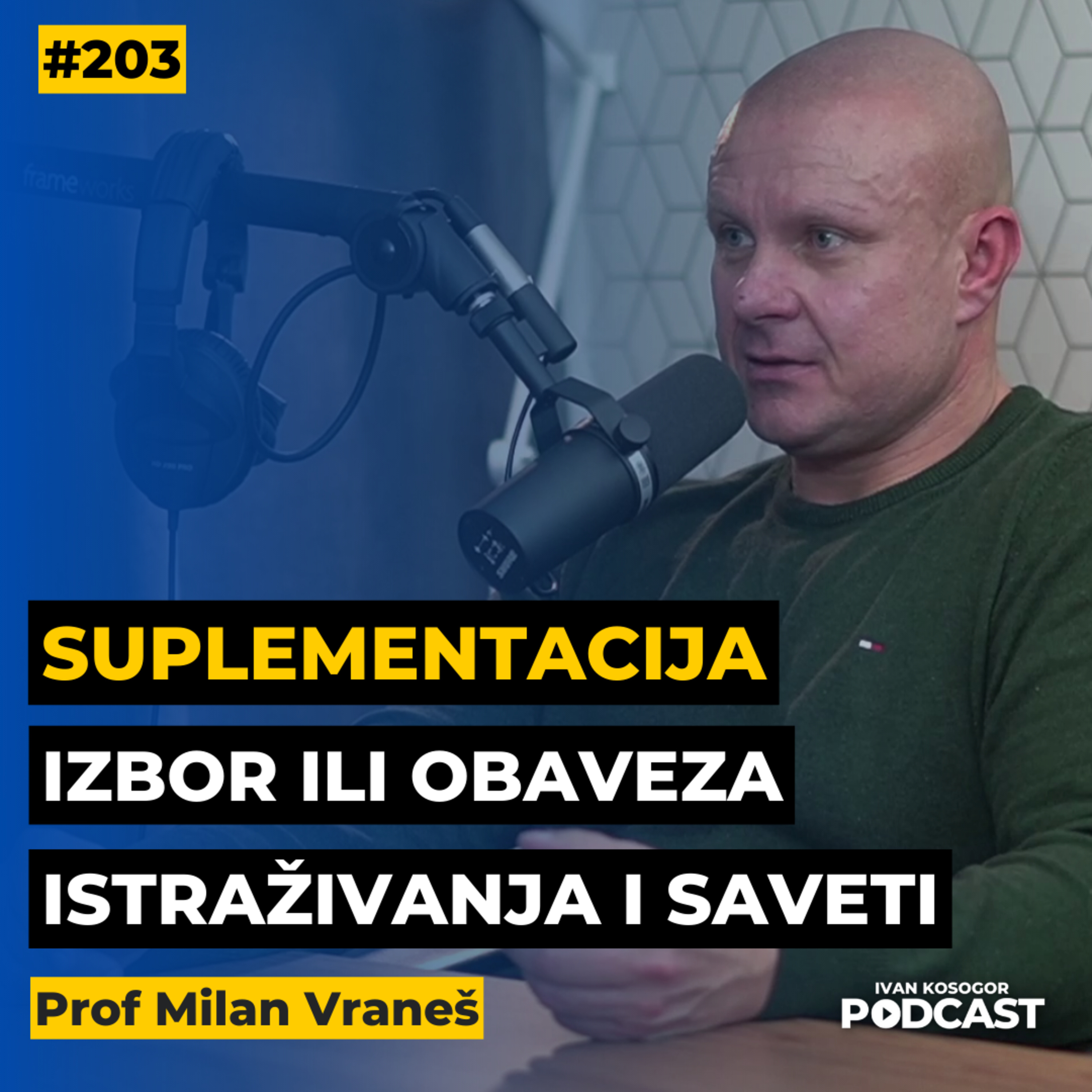Kreatin, testosteron, biljni suplementi: Istina o efikasnosti i zloupotrebi — Milan Vraneš | Ep203 episode artwork