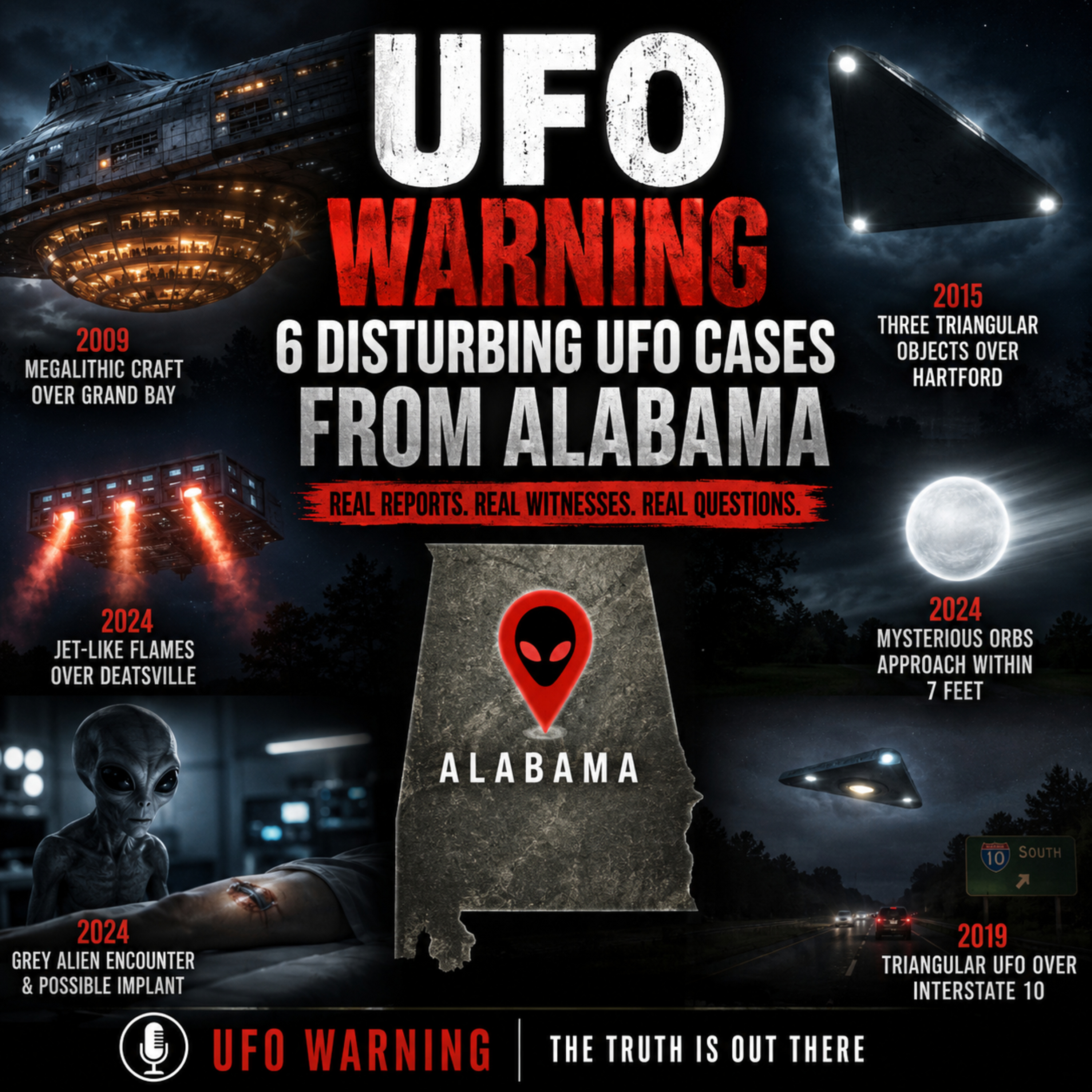 ALABAMA UFO SIGHTINGS REPORTED episode artwork