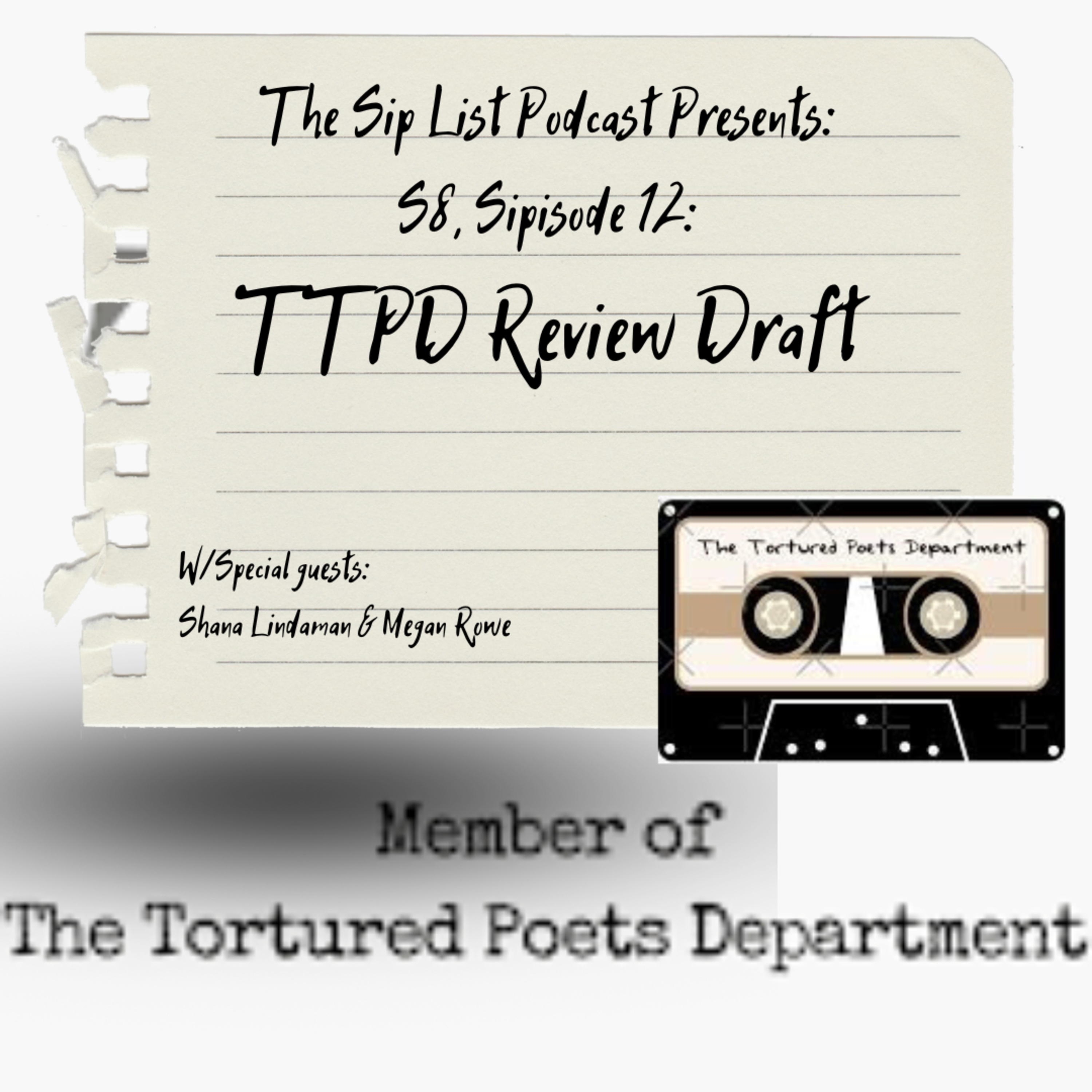 S8, Sipisode 12: The Tortured Poets Department Review Draft episode artwork
