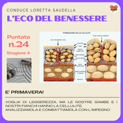 Primavera, voglia di leggerezza ma scopriamo la cellulite ! - #iconsiglidibenessere - P24 - S4