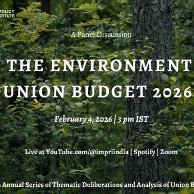 The Environment and Union Budget 2026-27 Panel Discussion IMPRI #WebPolicyTalk HQ