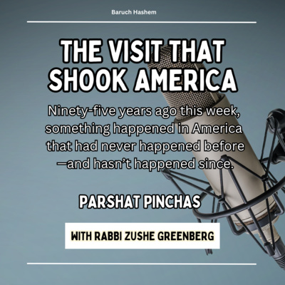 The Visit That Shook America (Parshat Pinchas)