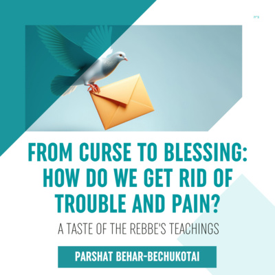Torah Class - Parshat Behar-Bechukotai: From Curse to Blessing: How Do We Get Rid of Trouble and Pain?
