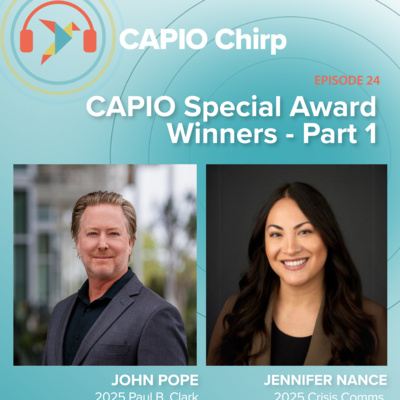 Interviews with CAPIO's Special Award Winners - Part I