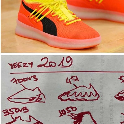 KANYE and ADIDAS Are Making YEEZY Basketball SNEAKERS From A Napkin