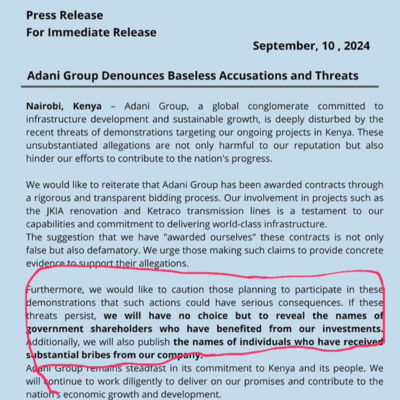 FAKE: This press statement isn’t from Adani Group