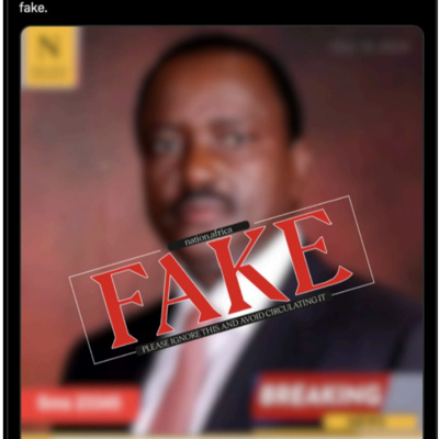 FAKE: Nation Africa didn’t publish this card claiming Kalonzo Musyoka has been nominated as Interior Cabinet Secretary 