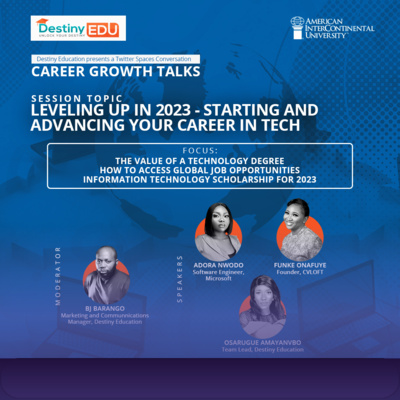 Expert Conversations - Starting and Advancing Your Career in Tech!