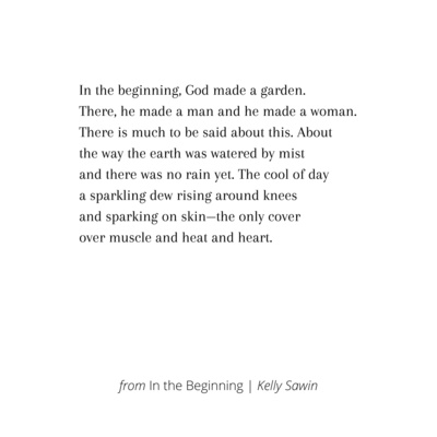 Two Poems by Kelly Sawin