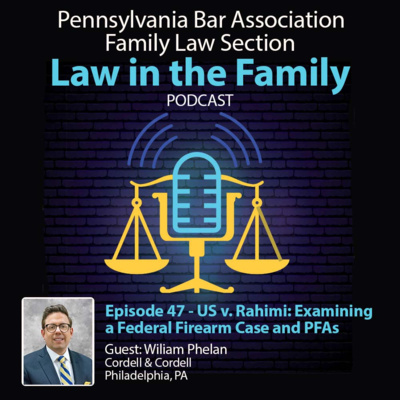 Episode 47 - US v. Rahimi: Examining a Federal Firearm Case and PFAs | William Phelan