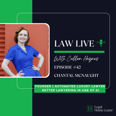 Law Live โ๏ธ ๐ด Episode 42 with Chantal McNaught | Leap | Founder, Fully Automated Luxury Lawyering | 'Better Lawyering in Age of AI'