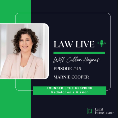 Law Live โ๏ธ ๐ด Episode 45 with Marnie Cooper | Founder, The Upspring | 'Mediator on a Mission'