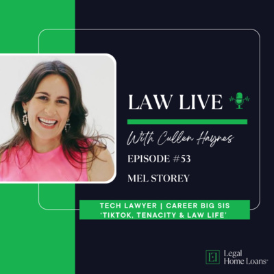 Law Live โ๏ธ ๐ด Episode 53 with Mel Storey | Lawyer | Podcaster | Career Big Sis | 'TikTok, Tenacity & The Truth About Law Life'