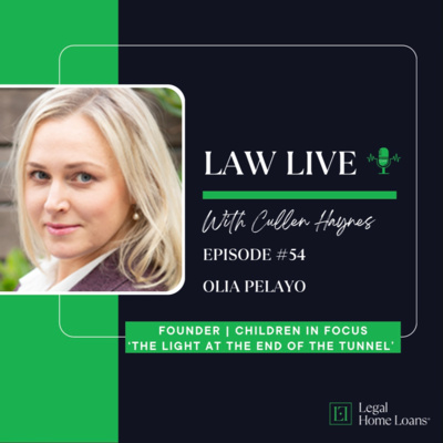 Law Live โ๏ธ ๐ด Episode 54 with Olia Pelayo | Founder, Children In FOCUS | 'There Is Always Light at the End of the Tunnel'