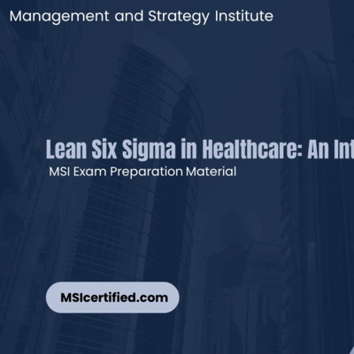 Implementing Lean Six Sigma in Healthcare: Enhancing Efficiency and Patient Care