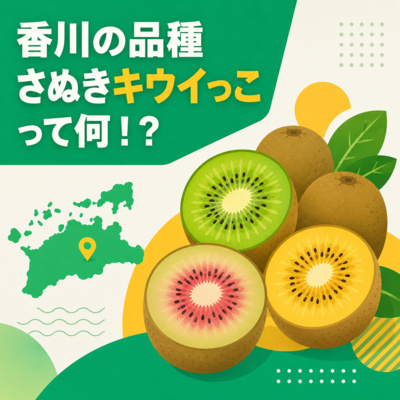 #52.キウイは緑と黄色だけじゃない！香川発の「さぬきキウイっこ」とは？／キウイの基・山田さん