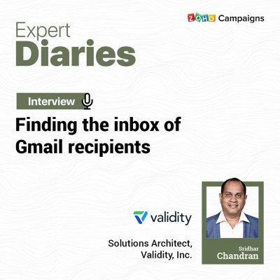 Finding the inbox of gmail recipients ft. Sridhar Chandran