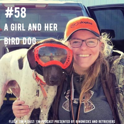 A Girl and Her Bird Dog