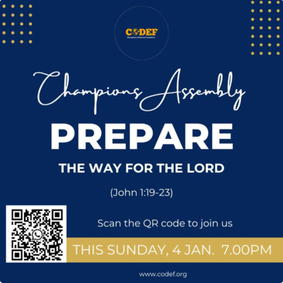 Prepare the way for the Lord