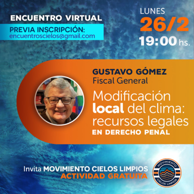 Fiscal Gustavo Gómez: intervencion local del clima y recursos en derecho penal