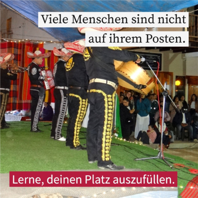 Nimm deinen Platz ein