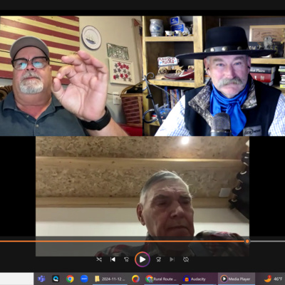 Rural Route Radio Nov 12, 2024 Double the Pleasure Jay Truitt and Hank Vogler only Hanks is literally NOWHERE