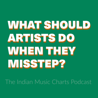 What should artists do when they misstep?