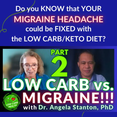 015B: Got MIGRAINE HEADACHE? WATCH THIS! PART 2 – Low Carb Works! Ft. the STANTON MIGRAINE PROTOCOL