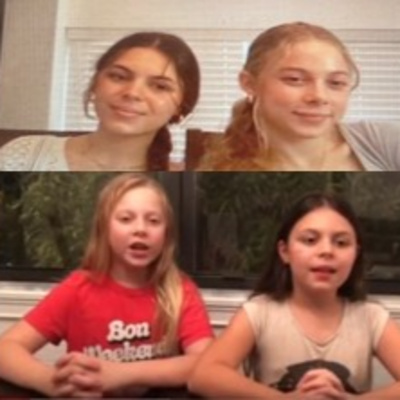 K-12 Food Rescue Student Leaders Sabrina and Valentina In Ft. Lauderdale 
