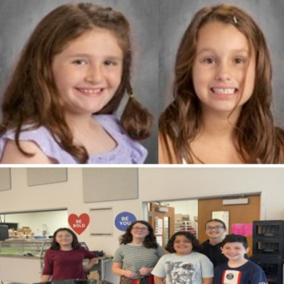 Rhode Island K-12 Food Rescue Leaders Principal Michelle Carter and Students Olive and Grace