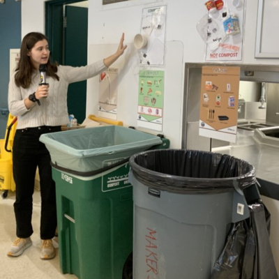 Brookline MA School Food Waste Solution Leader Eleanor Chmielowicz