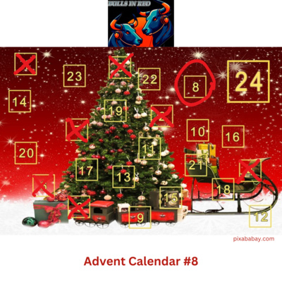 #8 Bulls In Red Advent Calendar