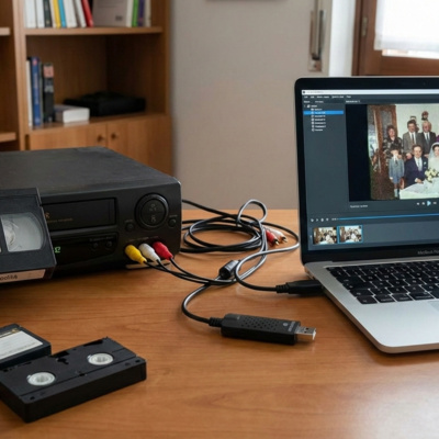 Guida per Trasformare Vecchie Videocassette VHS in File Digitali MP4