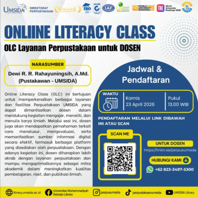 Online Literacy Class (OLC): Layanan Perpustakaan untuk Dosen