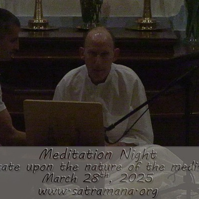 Meditate upon the nature of the meditator