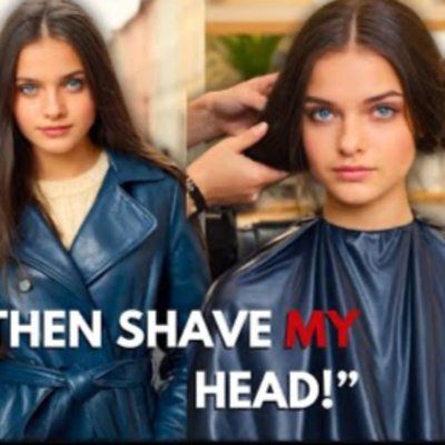 Losing A Bet Ends In A Forced Headshave Bald Head For Girl Haircut