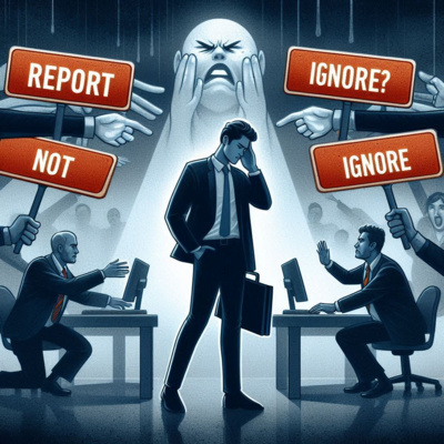 Denunciar ou Ignorar? O impacto pessoal de não relatar assédios e irregularidades.