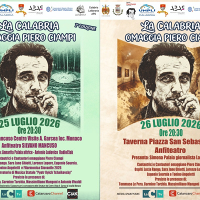 LA CALABRIA OMAGGIA PIERO CIAMPI 25/26 luglio 26