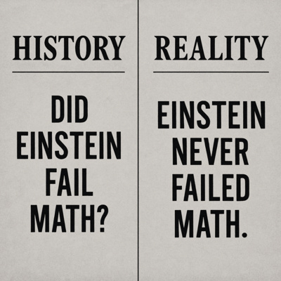 History VS Reality: Did Einstein Fail Math?