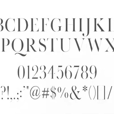 Font Chữ Nét Thanh Nét Đậm