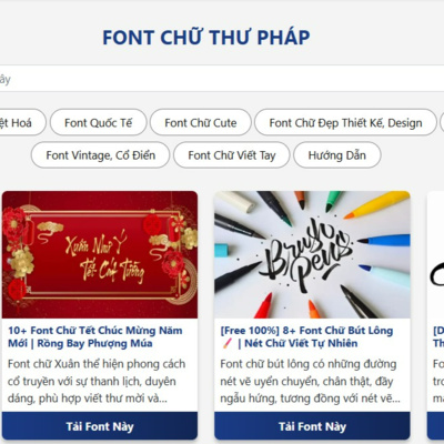 Font Chữ Thư Pháp