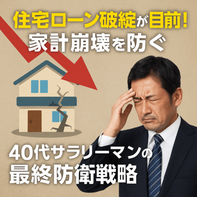 住宅ローン破綻が目前！家計崩壊を防ぐ40代サラリーマンの最終防衛戦略