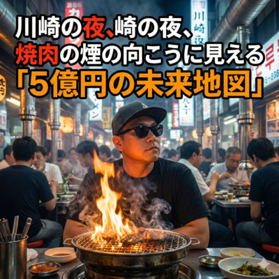 川崎の夜、焼肉の煙に見る「5億円の未来地図」