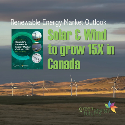 423. New Energy Outlook Report projects 10 to 15X growth in wind and solar in Canada